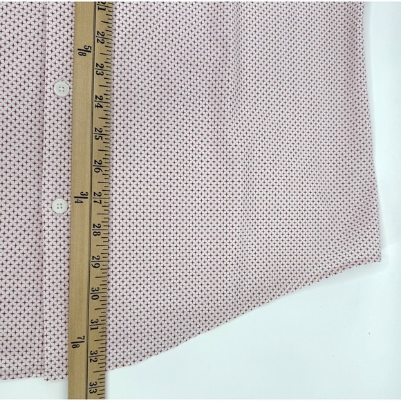 Mizzen+Main Leeward Shirt Men's XL Trim Red Geometric Stretch - Picture 5 of 11